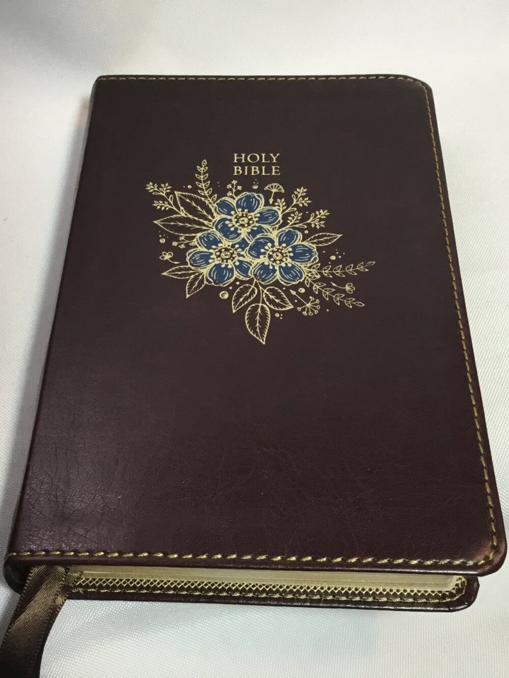 NKJV, Holy Bible, Soft Touch Edition, Leathersoft, Brown, Thinline, Red Letter